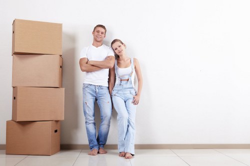 Man and Van moving service assisting with a household move in Hitchin.