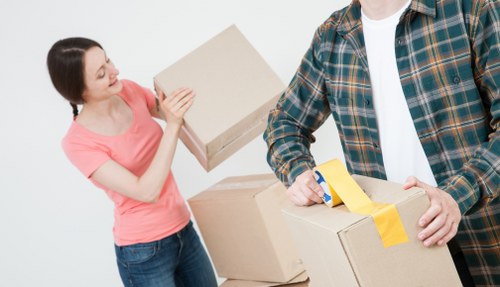Happy customers after a successful Man and Van move in Woking