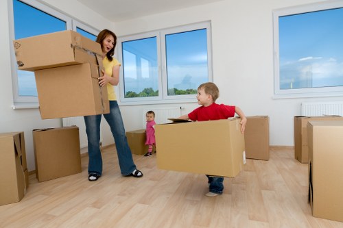 Man and Van Removals vehicle on the move in Hampton Wick
