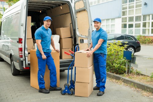 Efficient unloading by Man Van Removals team