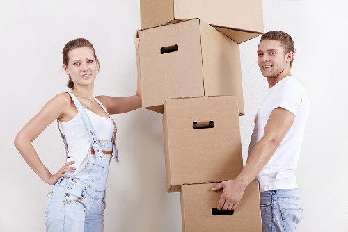 Movers preparing for a relocation in Tottenham