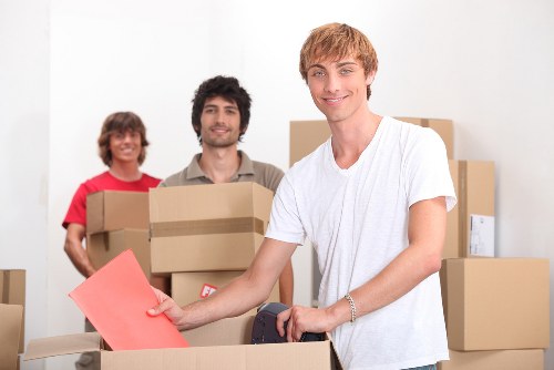 Professional movers assisting with a relocation