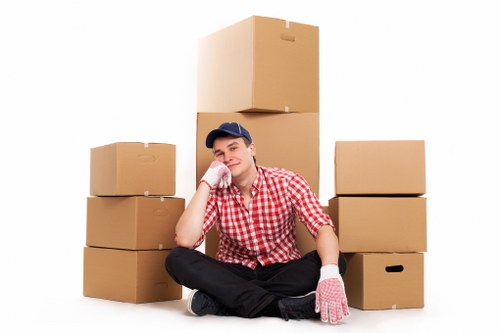 Team members carefully packing a home for removal in Tring